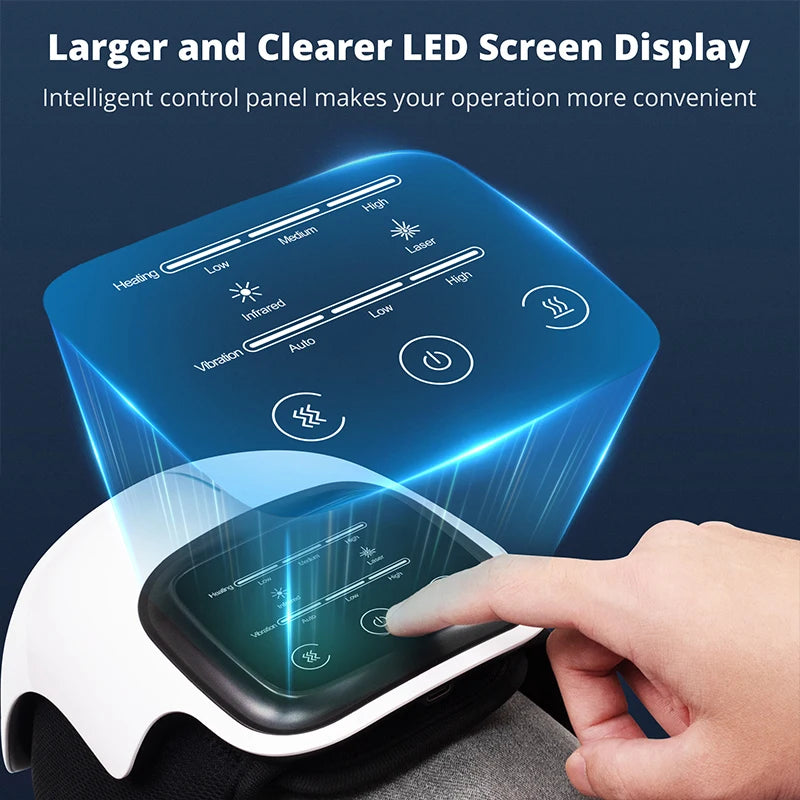Electric Heating Massage Knee Pad Wireless Heated Knee Massager Temperature Hot Compress Vibration Massage