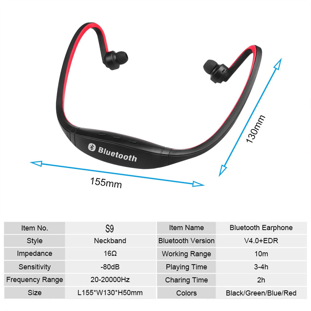 Wireless Bluetooth rear-mounted sports earphones